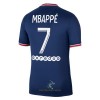 Officiële Voetbalshirt Paris Saint-Germain Kylian Mbappé 7 Thuis 2021-22 - Heren